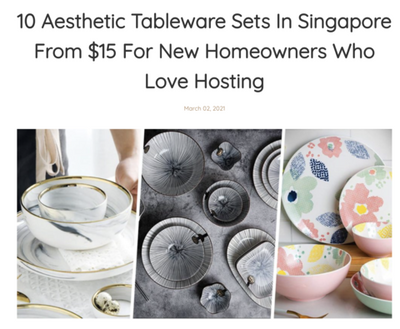 10 Aesthetic Tableware Sets In Singapore From $15 For New Homeowners Who Love Hosting
