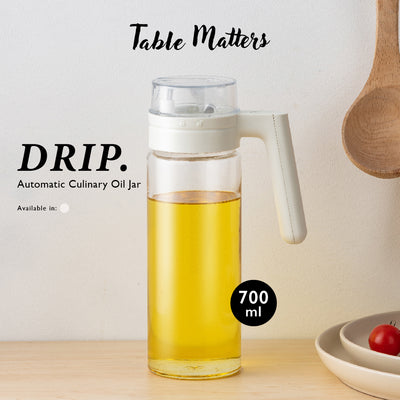 Table Matters - DRIP  700 ml Automatic Culinary Oil Jar (White)