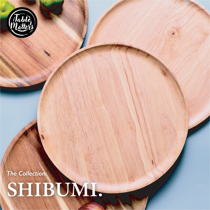 Table Matters - SHIBUMI 12 Inch Wooden Rectangle Plate | Acacia Plate