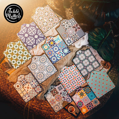 Table Matters - Bundle Deal - Assorted Peranakan Pot Coaster - Set of 3