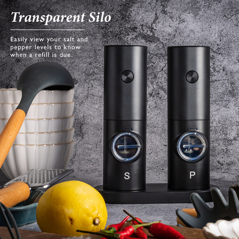 Table Matters - TwistFree Electric Salt and Pepper Mill Set