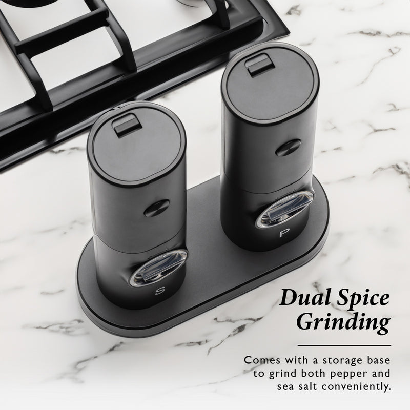 Table Matters - TwistFree Electric Salt and Pepper Mill Set