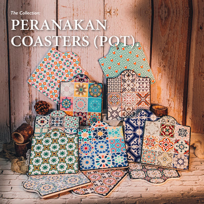 Table Matters - Bundle Deal - Assorted Peranakan Pot Coaster - Set of 3