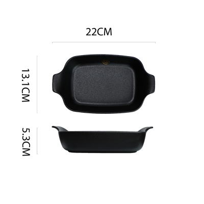 Table Matters - Black Cast - 8.5 inch Baking Dish with Handles