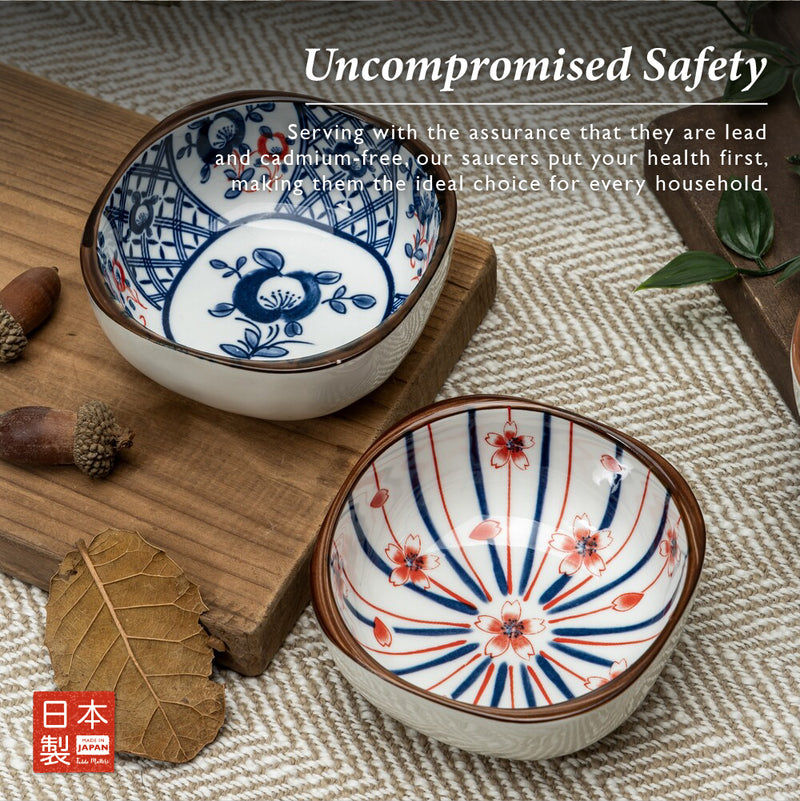 Table Matters - Bloom Assorted 4 inch Saucer (Set of 4)