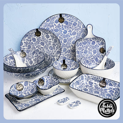 Table Matters - Floral Blue - Flower Shaped Saucer