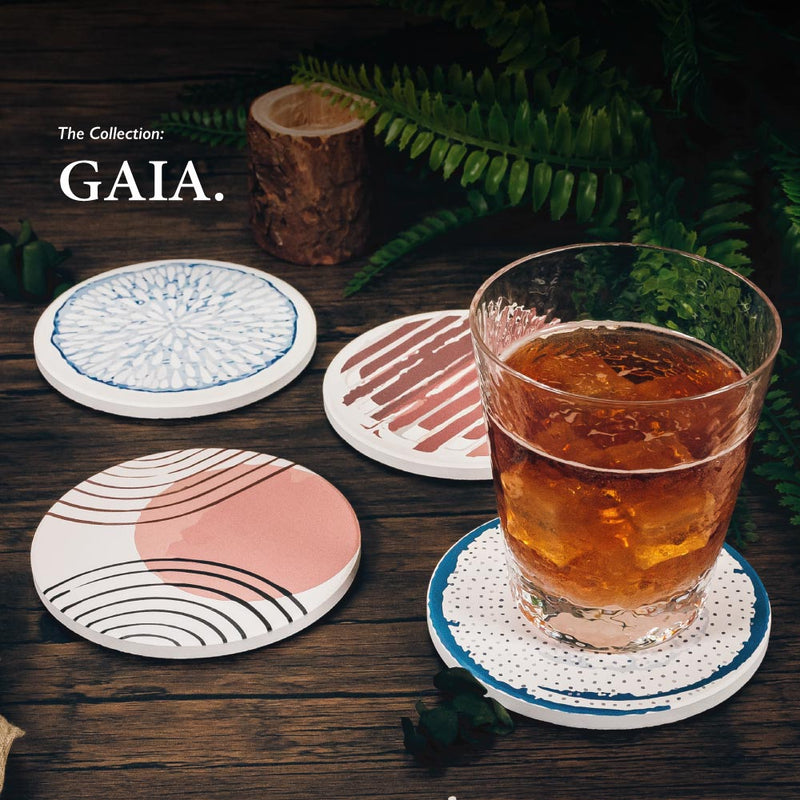 Table Matters - GAIA Cup Coaster-Agate - Set of 2