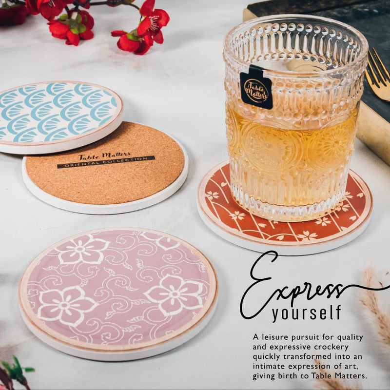 Table Matters - ORIENTAL Cup Coaster-Shibuya- Set of 2