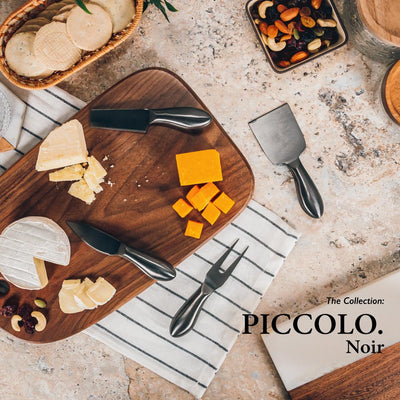 (Buy 1 Free 1) Table Matters - Piccolo - Noir Cheese Knife Set