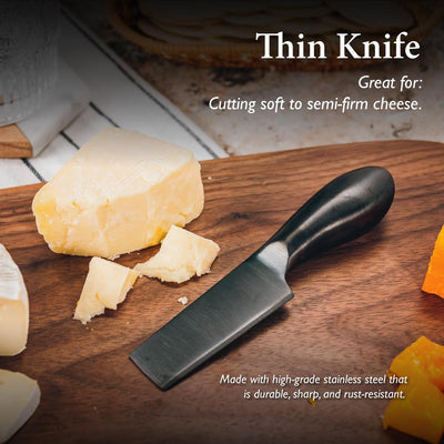 (Buy 1 Free 1) Table Matters - Piccolo - Noir Cheese Knife Set