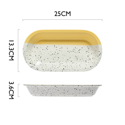Table Matters - Seoul Butter Dream - 10 inch Oval Shaped Plate