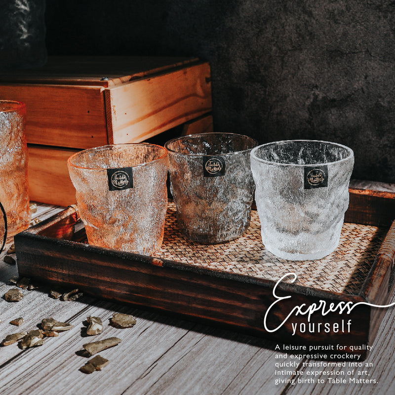 Table Matters - TAIKYU Amber Glacier Whiskey Glass - 290ml