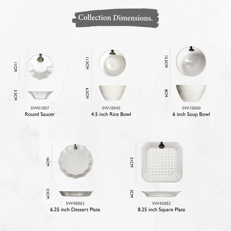 Table Matters - Shippo White - 6 inch Soup Bowl