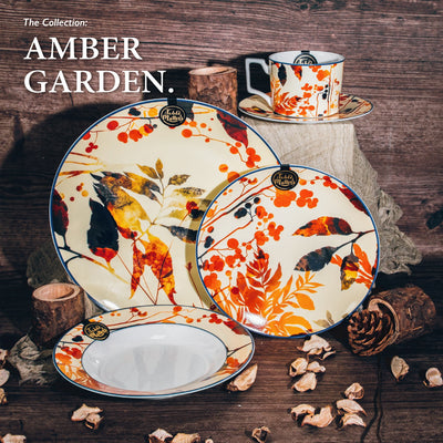 Table Matters - Amber Garden - 8 inch Rice Plate