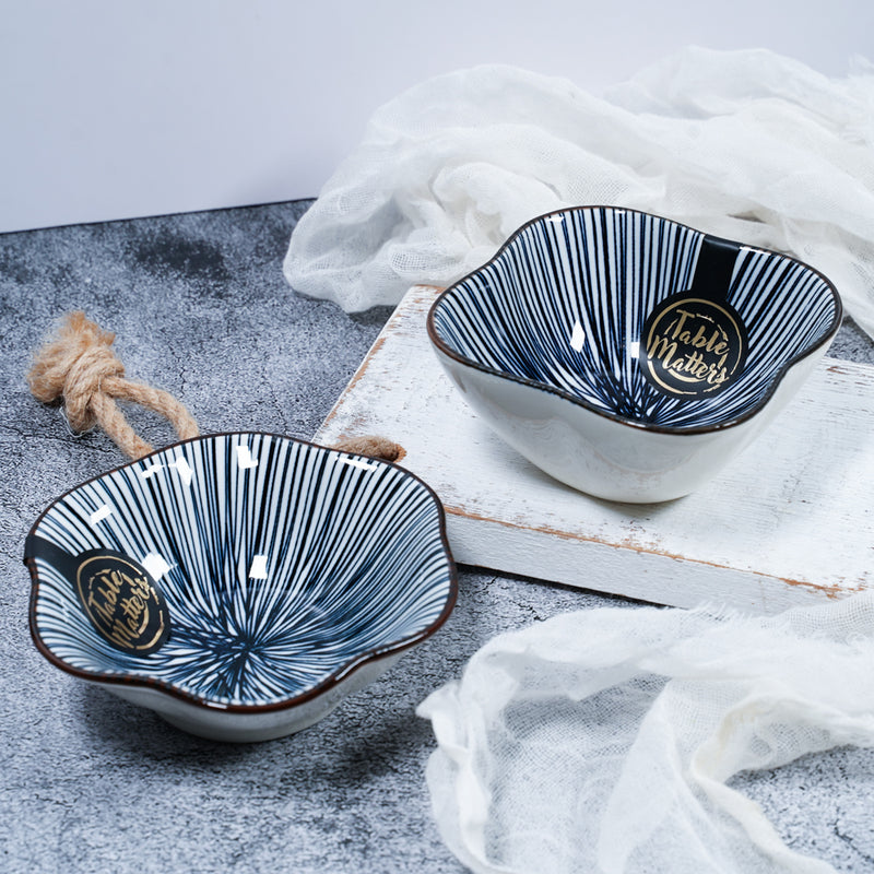 Table Matters - Blue Illusion - Flower Shaped Saucer