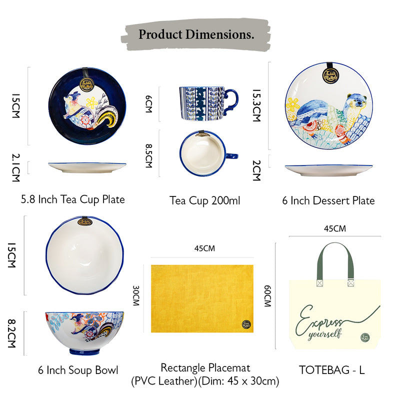 Table Matters - Bundle Deal For 2 - Forestella 10PCS Tea Time Set