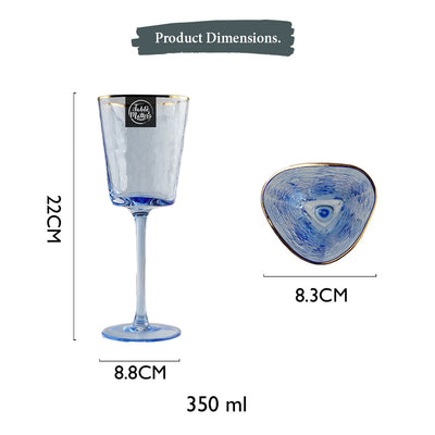 Table Matters - TSUCHI Blue Wine Glass - 350ml