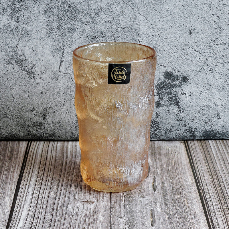 [$21 Deal] Table Matters - Bundle Deal - Taikyu Amber Glacier Whiskey Glasses (290ml/380ml)