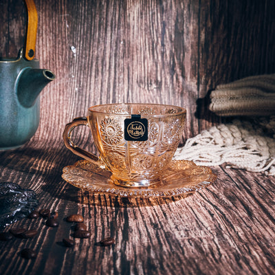 Table Matters - Taikyu Lace Glass Cup and Saucer Collection