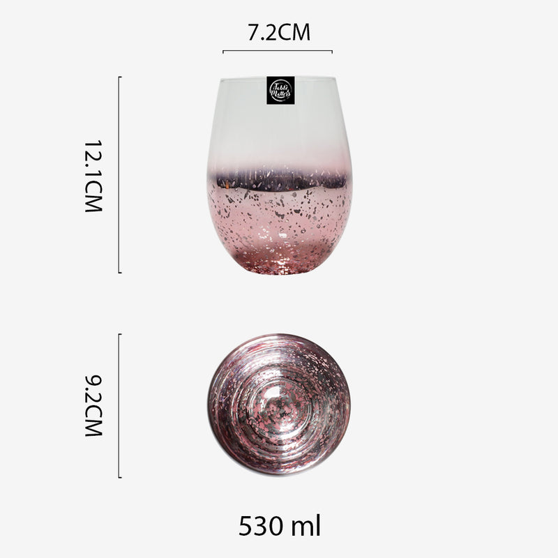 Table Matters - TAIKYU Pink Luster Beer Glass - 540ml
