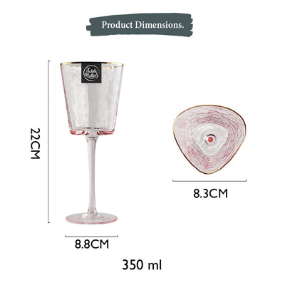 Table Matters - TSUCHI Pink Wine Glass - 350ml