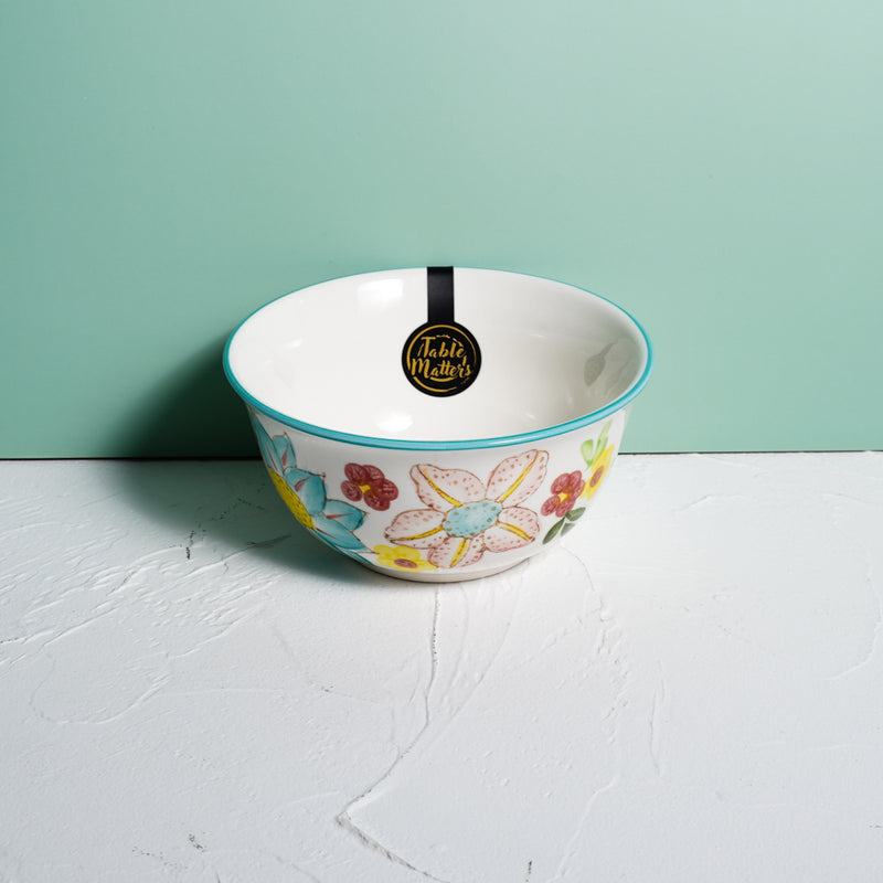 Table Matters - Dawnlight Garden - Hand Painted 6 Inch Soup Bowl