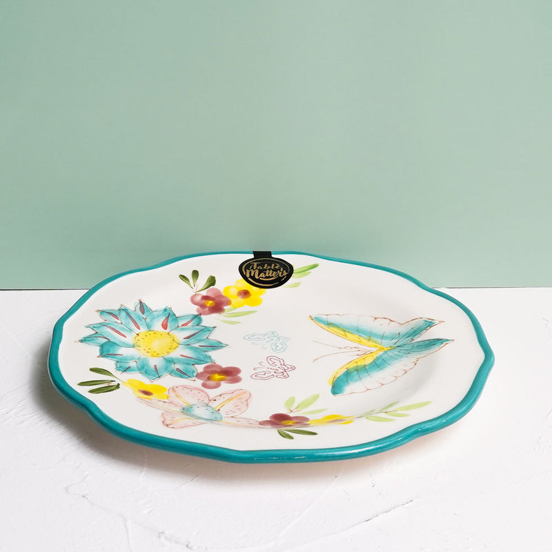 Table Matters - Dawnlight Garden - Hand Painted 8.5 inch Rice Plate