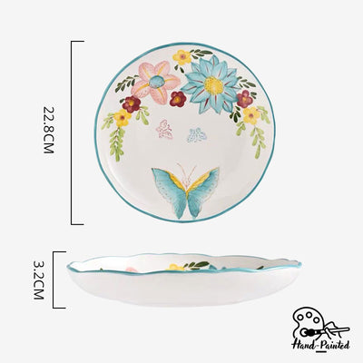 Table Matters - Dawnlight Garden - Hand Painted 9 inch Coupe Plate