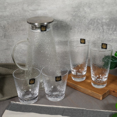 Table Matters - Bundle Deal for 2 - Tsuchi Drinking Glass and Jug - Set of 5