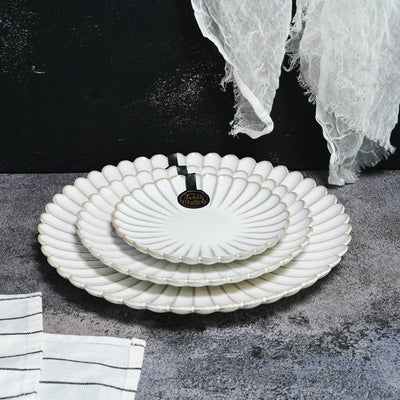 Table Matters - White Scallop - 6 inch Dessert Plate
