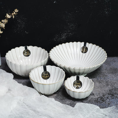 Table Matters - White Scallop - 6 inch Soup Bowl