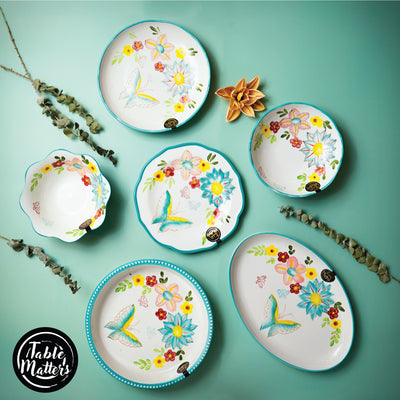 Table Matters - Dawnlight Garden - Hand Painted 9 inch Coupe Plate