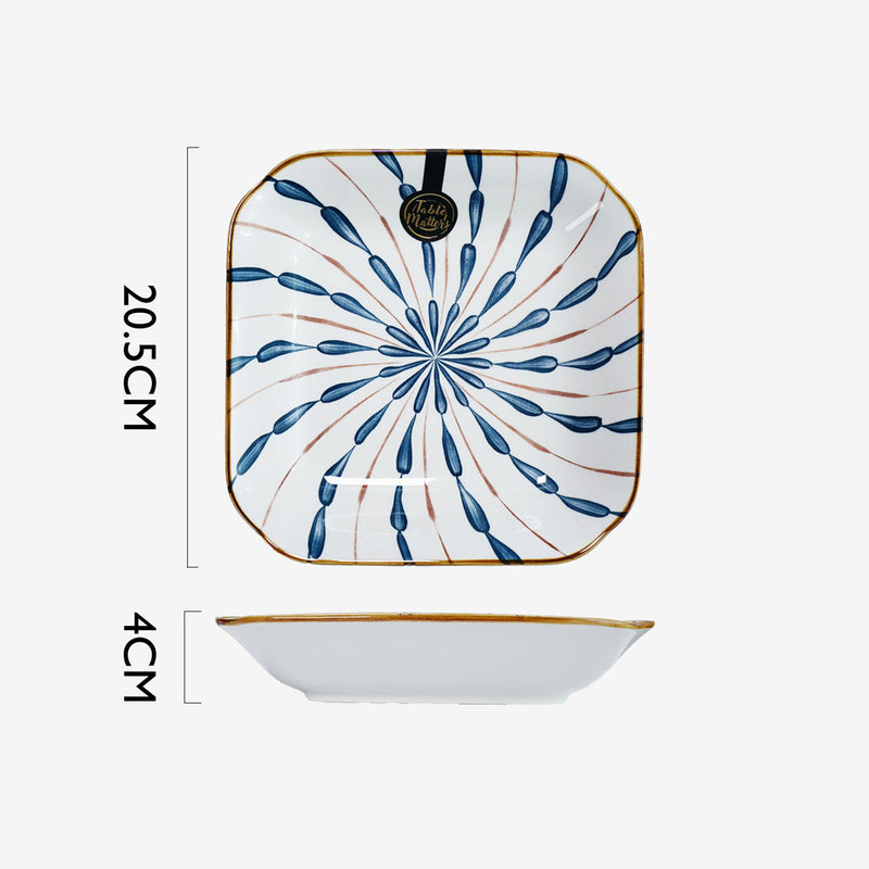 Table Matters - Firework - 8 inch  Square Plate