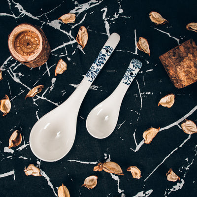 Table Matters - Floral Blue - Spoon and Serving Spoon