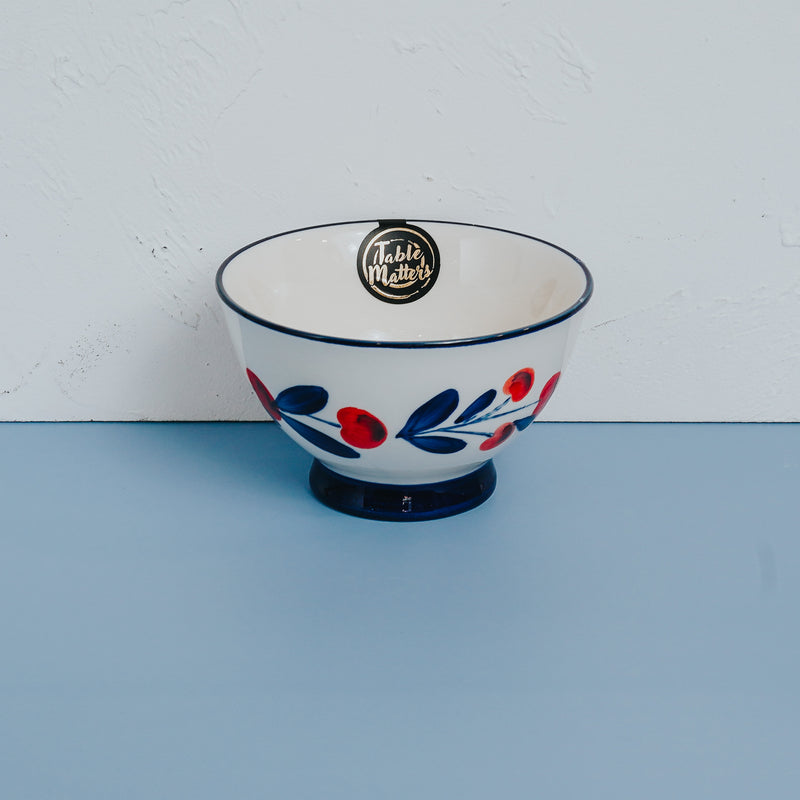 Table Matters - Holiday Berry - Hand Painted 5 inch Salad Bowl
