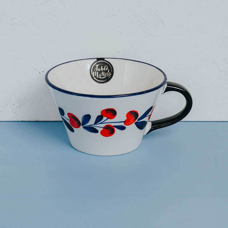 Table Matters - Holiday Berry - Hand Painted 550ml Cereal Cup