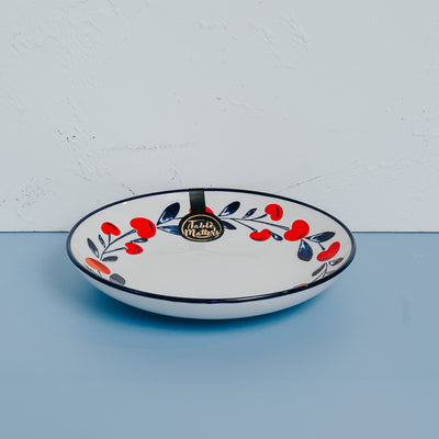 Table Matters - Holiday Berry - Hand Painted 7 inch Dessert Plate