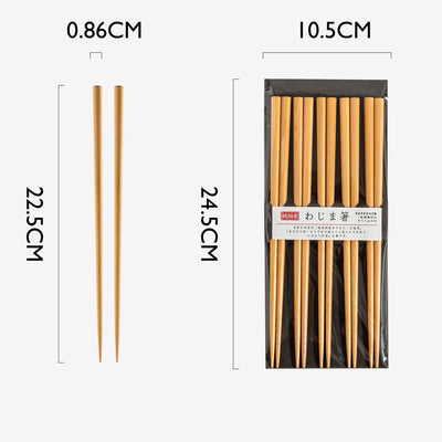 Table Matters - Natural Wooden Chopstick Collection (22.5cm) | Mori | Someki | Mizutama | Fukusu | MADE IN JAPAN