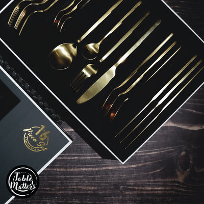 Table Matters - Bundle Deal - Stainless Steel Cutlery 20PCS Set - Gold