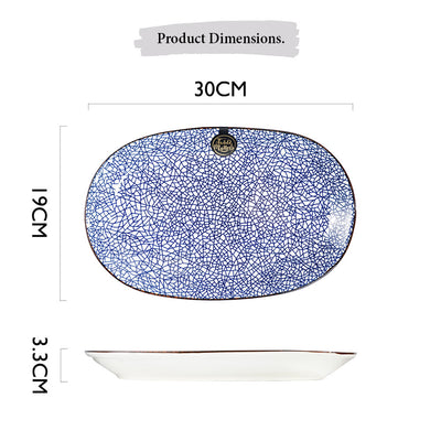 Table Matters - Kori - 12 inch Oval Shaped Plate