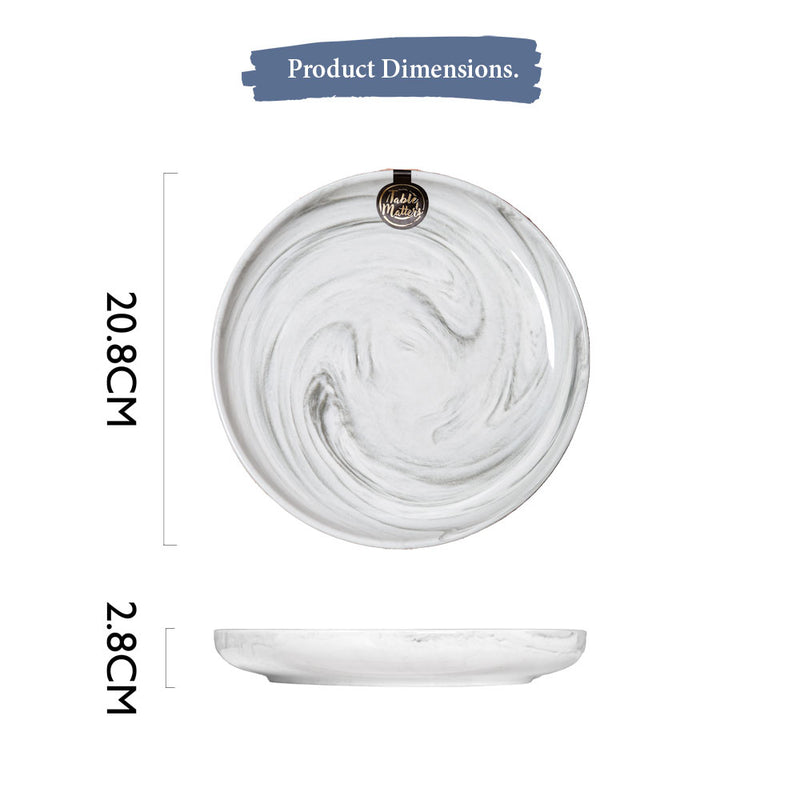 Table Matters - Marble - 8 inch Dinner Plate