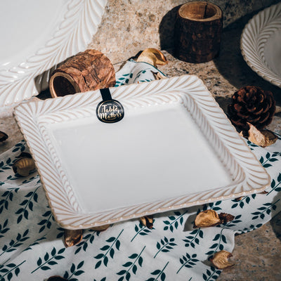 [Buy 1 Free 1] Table Matters - Assorted 8 inch Square Serving Plate