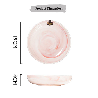 Table Matters - Marble Rose - 7 inch Coupe Plate