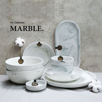 Table Matters - Bundle Deal - Marble 14PCS Dining Set