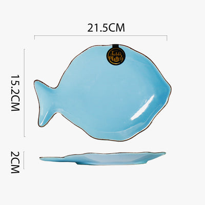 Table Matters - Nautical Blue - 8 inch Fish Serving Plate