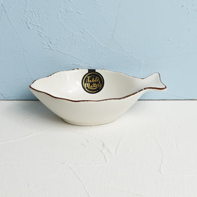 Table Matters - Nautical White - 6 inch Fish Soup Bowl