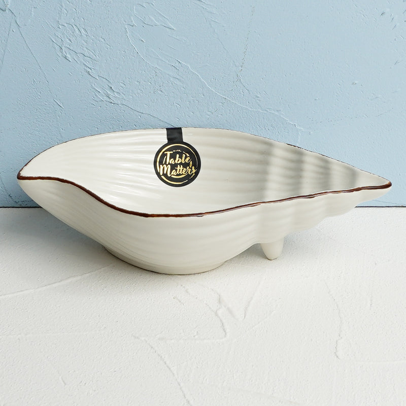 Table Matters - Nautical White - 8 inch Conch Bowl