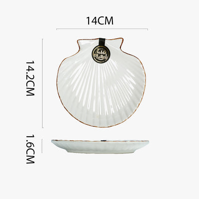 Table Matters - Nautical White - 5.5 inch Scallop Plate