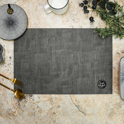 Table Matters - Patches Placemat - Grey (PVC Leather)