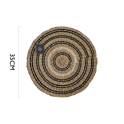Table Matters - Seagrass Round Placemat - Black